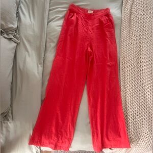 Abercrombie Vibrant Pink Linen Pants